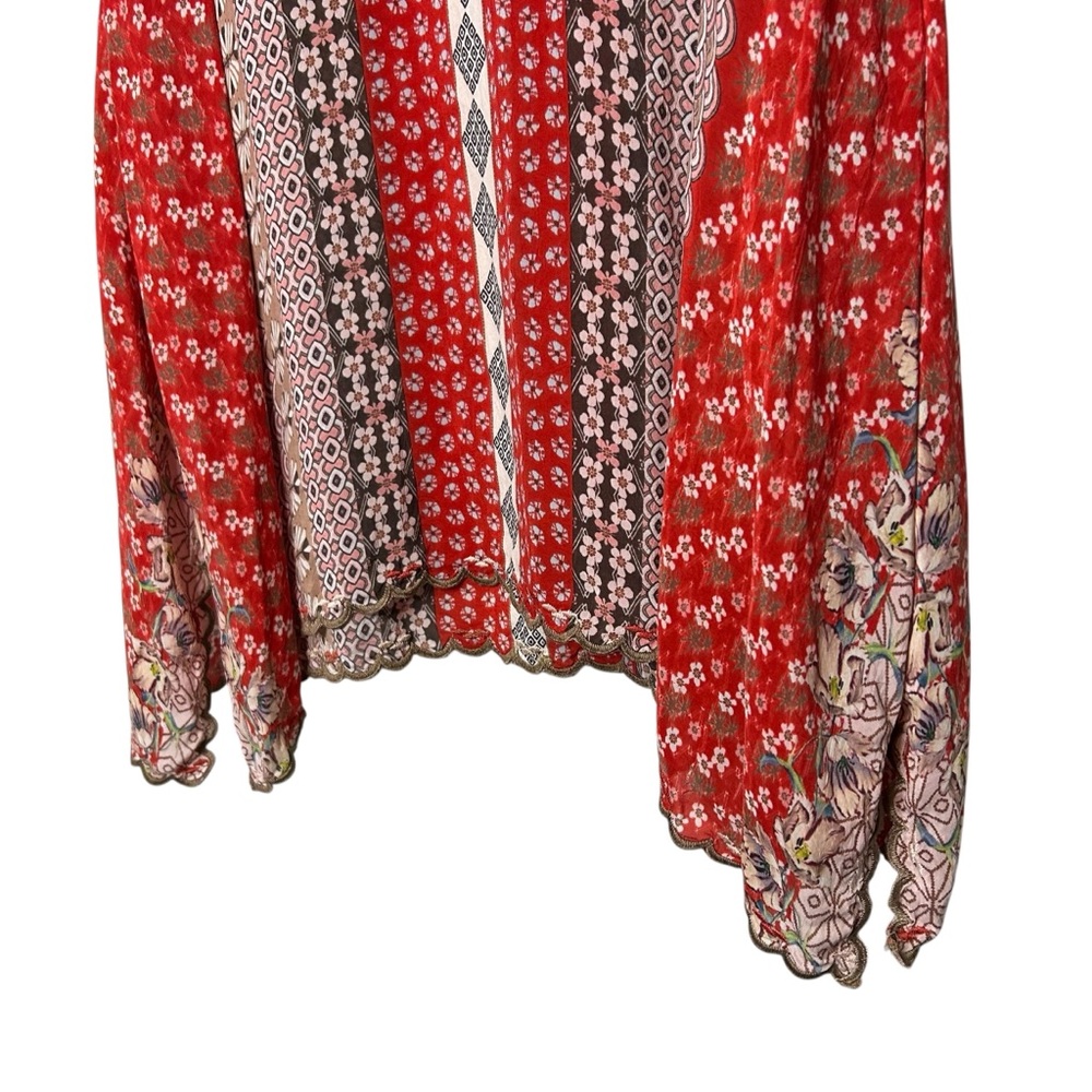 Johnny Was Patchwork Print Boho Tunic Mixed Print… - image 4